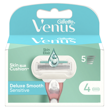 GILLETTE Venus Deluxe Smooth Sensitive Náhradní hlavice 4 kusy