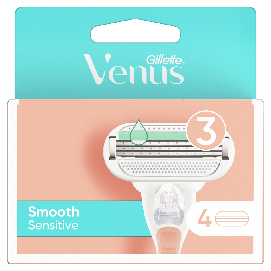 E-shop GILLETTE Venus Smooth Sensitive Náhradní hlavice 4 ks