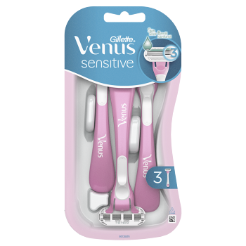 GILLETTE Venus3 Sensitive Pohotová holítka 3 kusy (Dámská jednorázová holítka) - Jednorázové