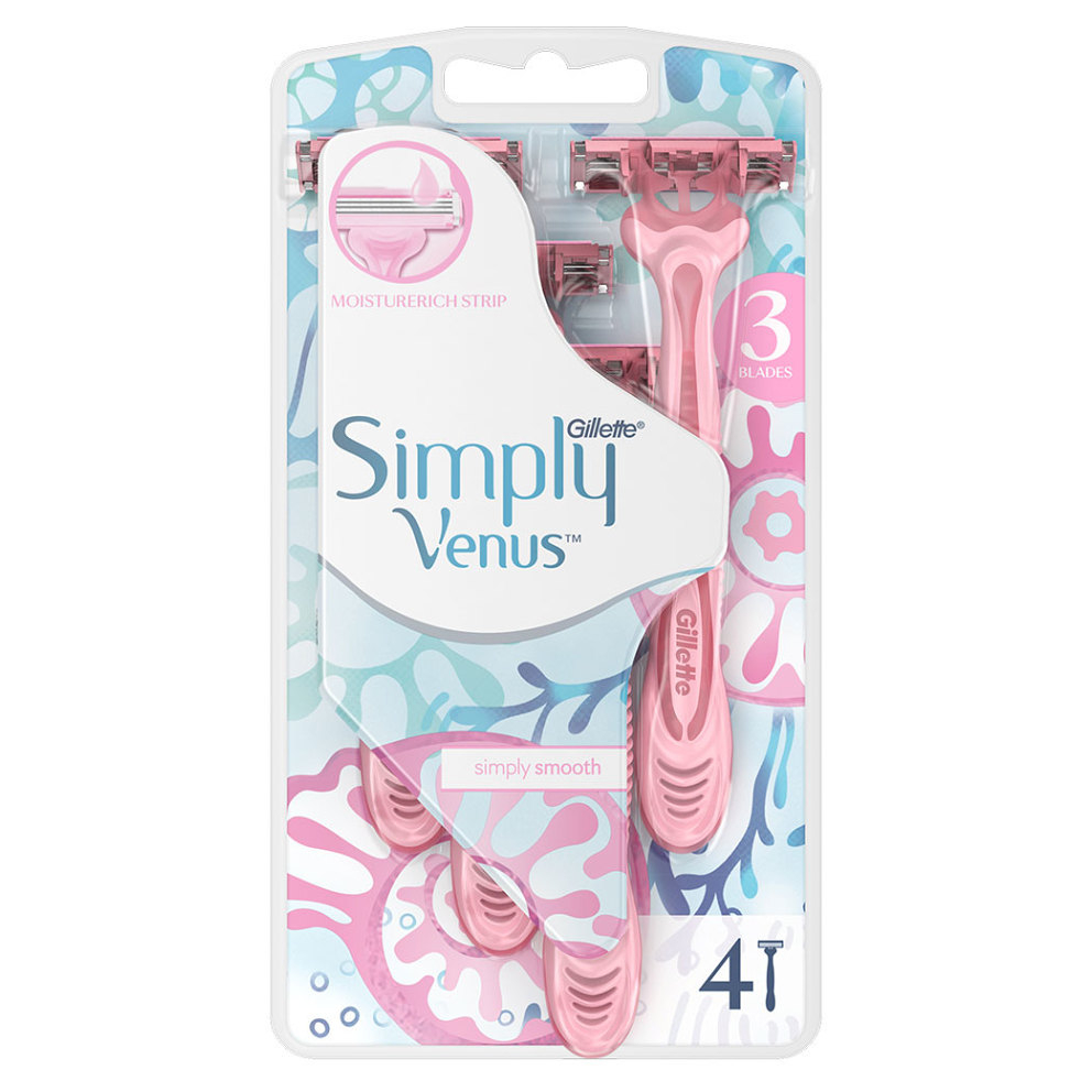 E-shop GILLETTE Venus3 Simly Pohotová holítka pro ženy 4 ks