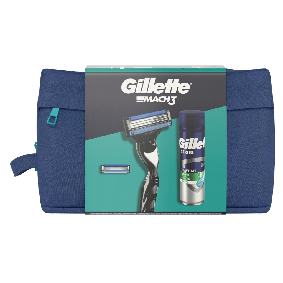 E-shop GILLETTTE Mach3 Strojek + gel 200 ml Dárkové balení