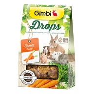 GIMBI Drops pro hlodavce s mrkví 50 g