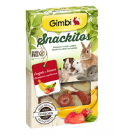 GIMBI Snackit jahoda banán pro králíky a hlodavce 60 g