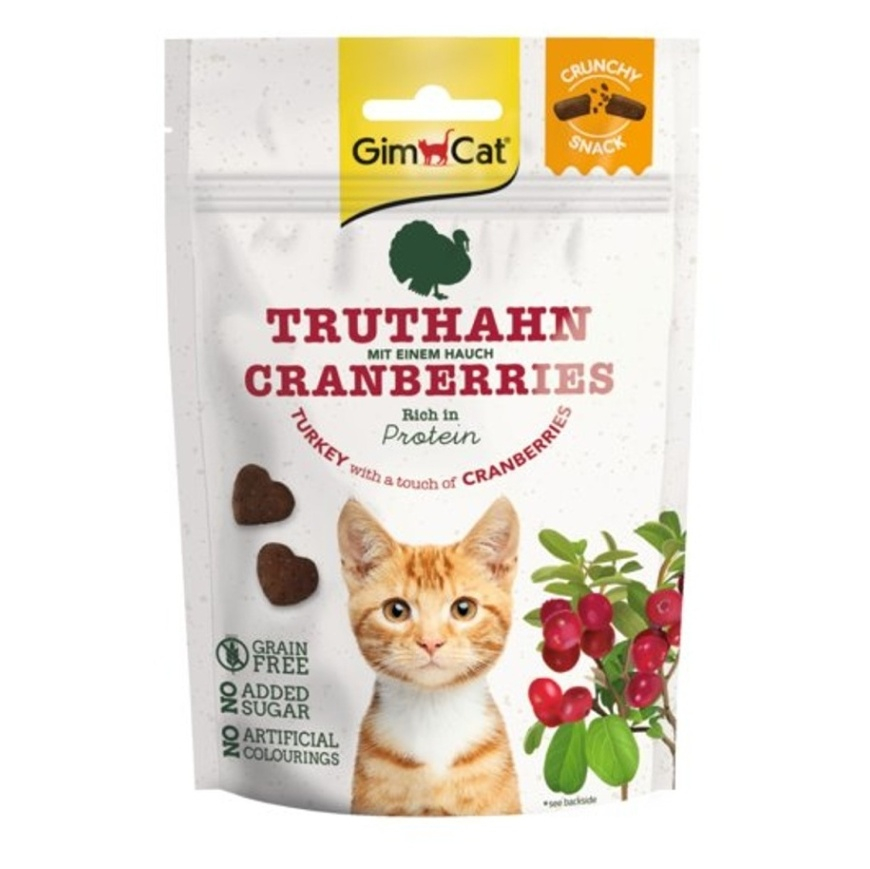 E-shop GIMCAT Crunchy Snacks krocan s brusinkami pamlsek pro kočky 50 g