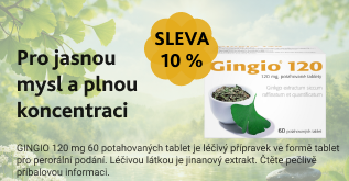 GINGIO 10% slevový kód
