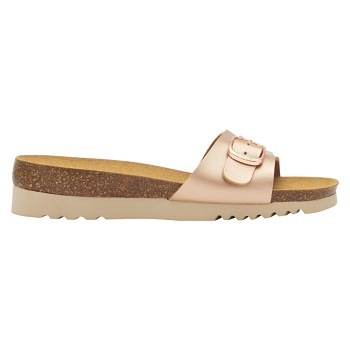 SCHOLL Ginny dámské pantofle zlatorůžové 1 pár, Velikost obuvi: 40 (Dámská ortopedická obuv)