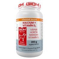 GIOM Kalcium prášek pro kočky a psy 200 g