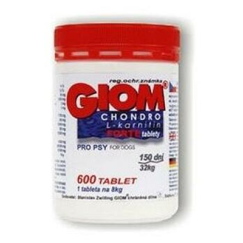 GIOM Chondro L - karnitin Forte pro psy 600 tablet