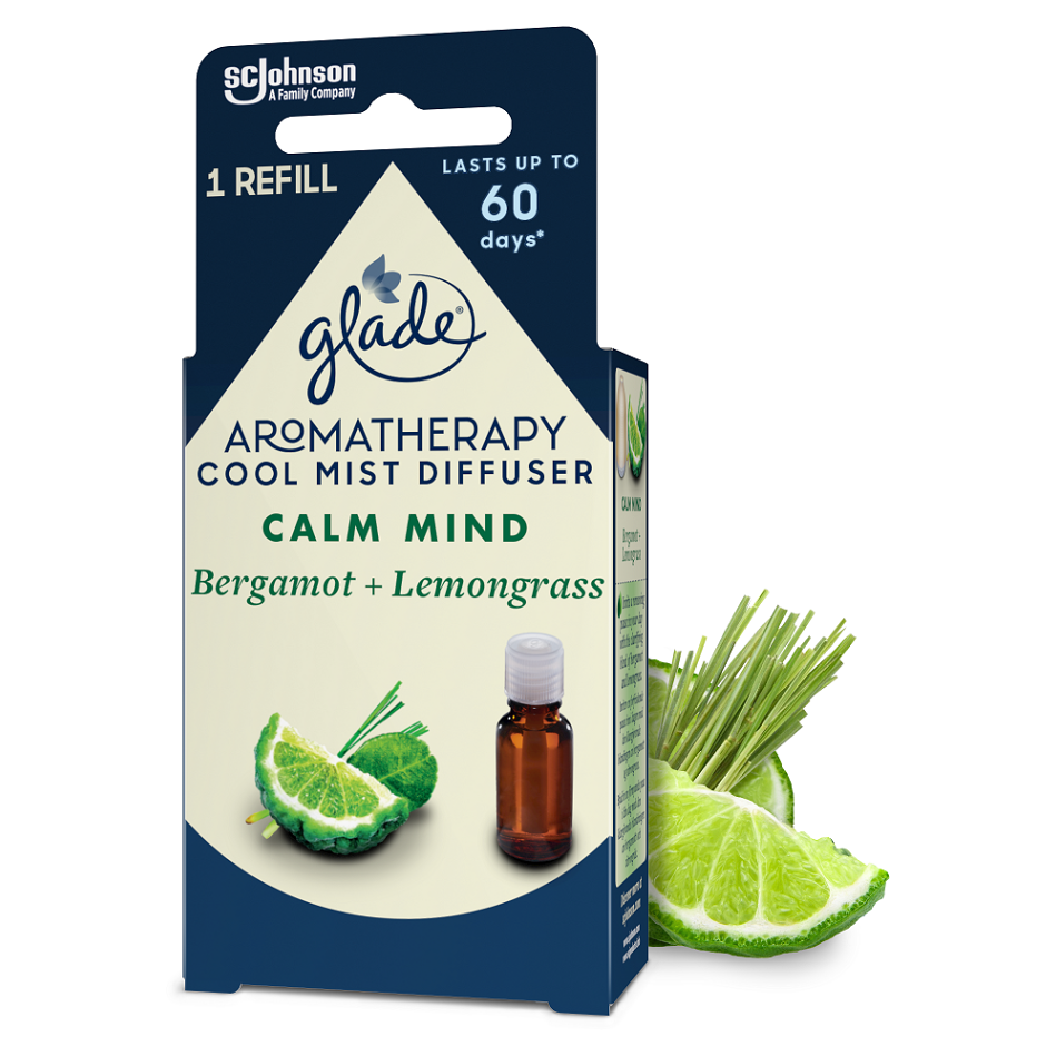 Levně GLADE Aromatherapy Cool Mist Esenciální olej do aroma difuzéru Calm Mind 17,4 ml