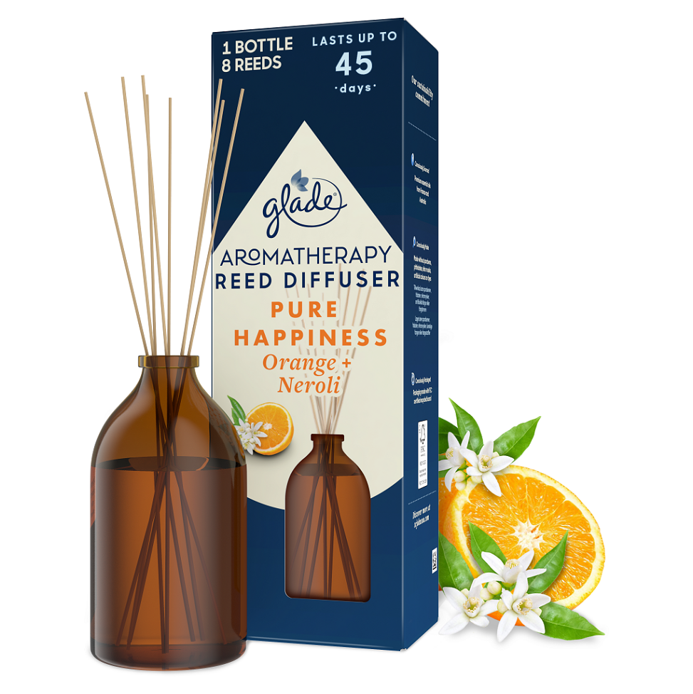 Levně GLADE Aromatherapy Reeds Vonné tyčinky Pure Happiness 80 ml