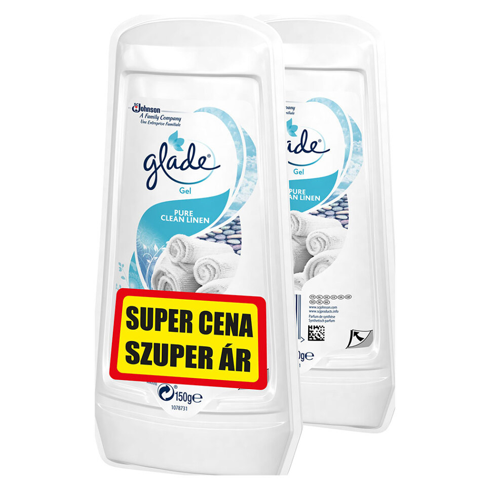 E-shop GLADE By Brise Osvěžovač vzduchu v gelu Pure Clean Linen 2 x 150 g