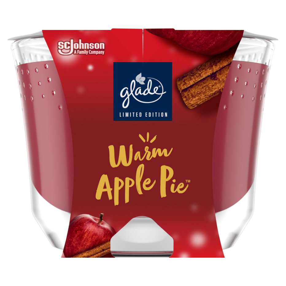 GLADE Warm Apple Pie Svíčka vonná 204 g