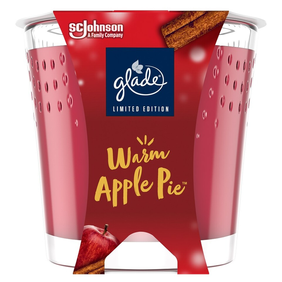 E-shop GLADE Svíčka vonná Warm Apple Pie 129 g, poškozený obal