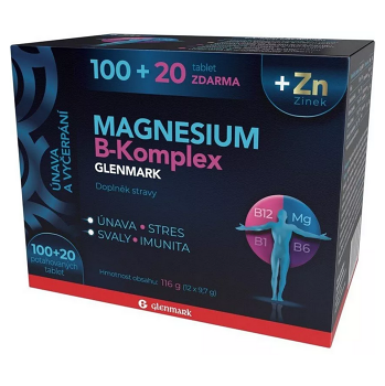 GLENMARK Magnesium B-komplex 100 + 20 tablet