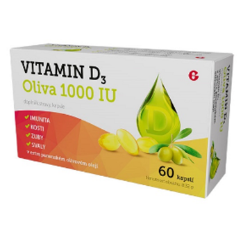 GLENMARK Vitamin D3 oliva 1000 IU 60 kapslí, expirace