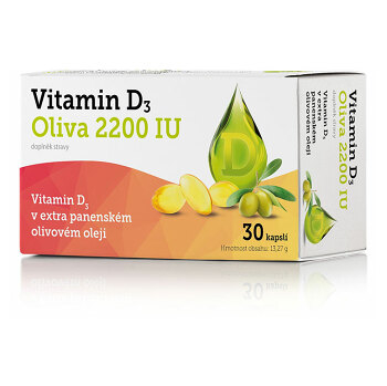 GLENMARK Vitamin D3 Oliva 2200 IU 30 kapslí