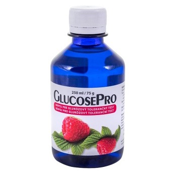 GLUCOSEPRO Nápoj na orální glukózový toleranční test malina 250 ml (Pro diabetiky)