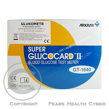 Glukometr Super Glucocard II-set 1př+pr.