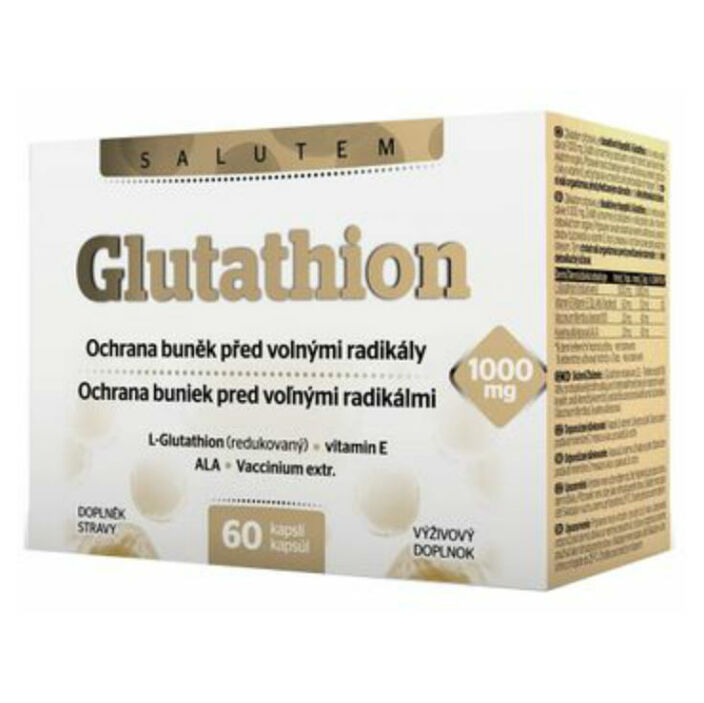 Levně SALUTEM Glutathion 1000 mg detoxikace jater 60 kapslí