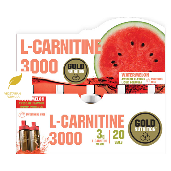 GOLDNUTRITION L-Carnitine 3000 mg vodní meloun 20 ampulí