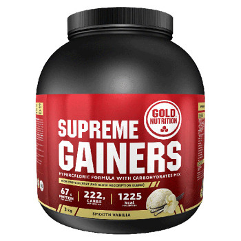 GOLDNUTRITION Supreme gainers vanilka 3000 g (Sacharidy, gainery)