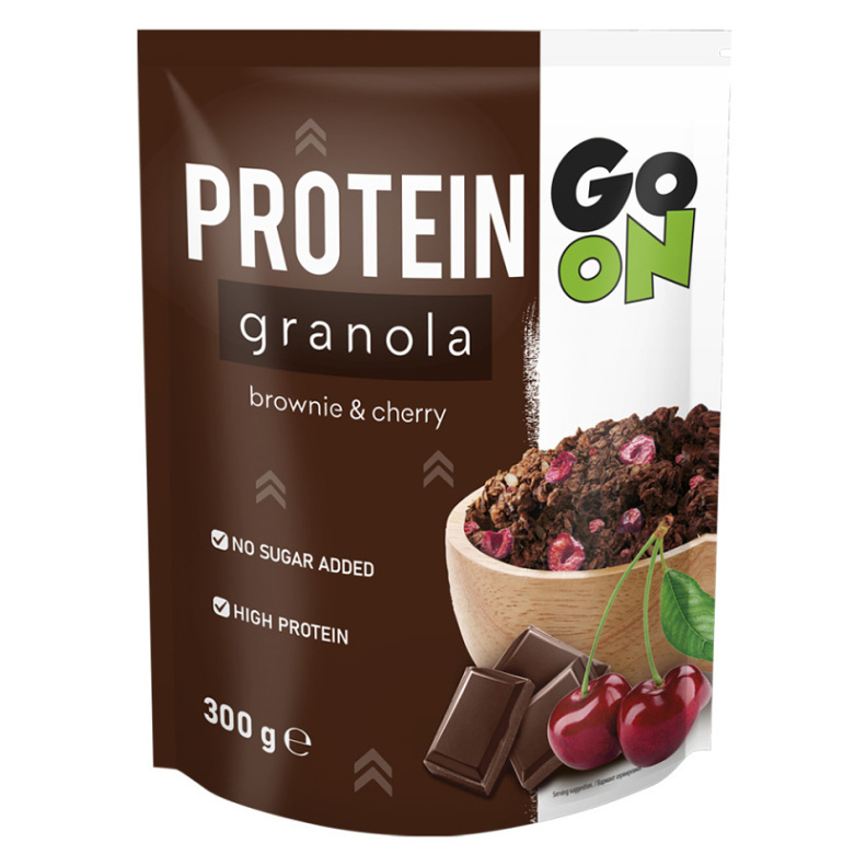 Levně GO ON Proteinová granola brownie a cherry 300 g