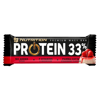 GO ON Proteinová tyčinka 33% panna cotta 50 g (Proteinové tyčinky) - Energetické, Proteinové, Před výkonem, Během výkonu