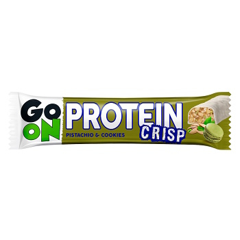 GO ON Proteinová tyčinka crisp pistácie a cookies 45 g (Proteinové tyčinky) - Energetické, Proteinové