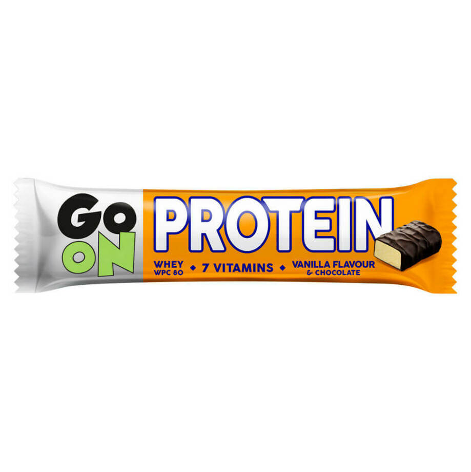 E-shop GO ON Proteinová tyčinka vanilka 50 g