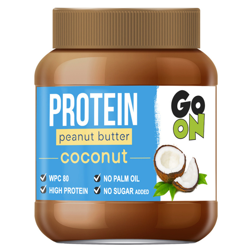 Levně GO ON Proteinové arašídové máslo kokos 350 g