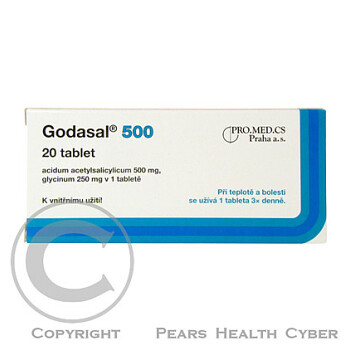 GODASAL 500  20 Tablety (Na teplotu a horečku)