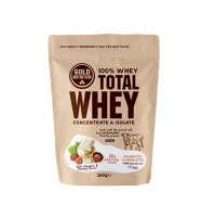 GOLDNUTRITION Total whey protein bílá čokoláda a lískový ořech 260 g