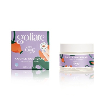 GOLIATE Jedlý masážní a lubrikační olej 2v1 the gourmet couple BIO 50 ml (Lubrikační gely a pomůcky) - Lubrikační, Tělové, Přírodní
