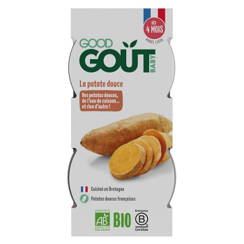 GOOD GOUT Bio batátové pyré  2 x 120 g (Zeleninové příkrmy) - BIO