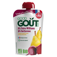 GOOD GOUT Hruška Williams s červenou řepou 4m+ BIO 120 g