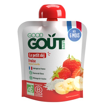 GOOD GOUT Jahodová snídaně 6m+ BIO 70 g (Ovocné přesnídávky) - BIO
