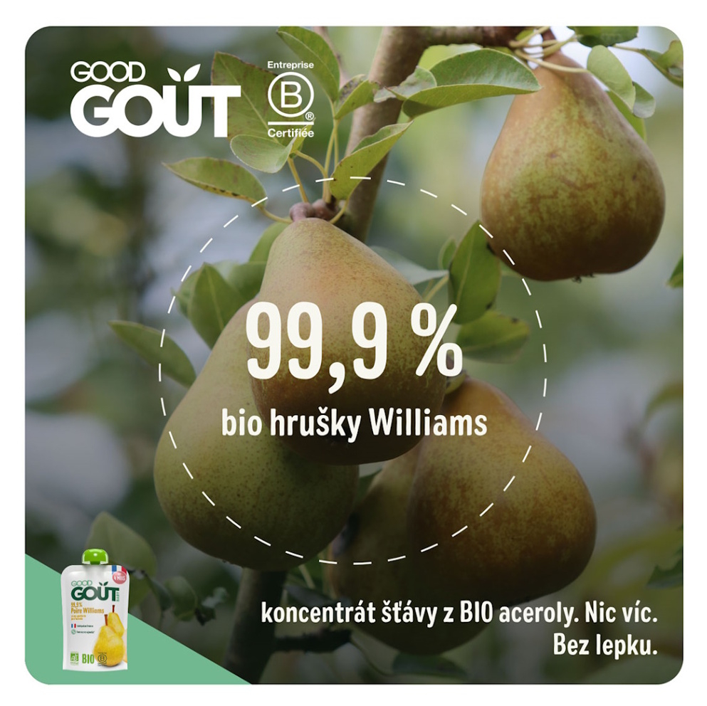 GOOD GOUT Hruška  Williams BIO 120 g