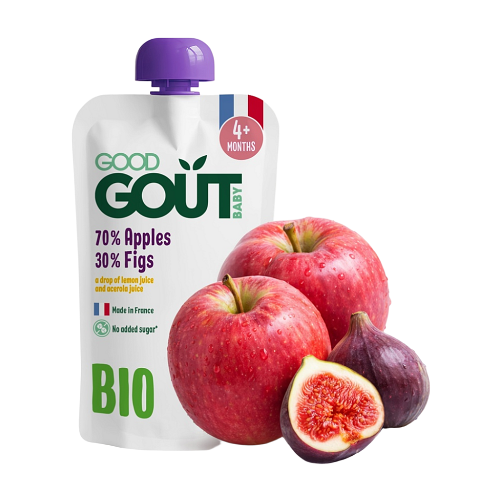 GOOD GOUT Jablko a fíky od 4.měsíce BIO 120 g