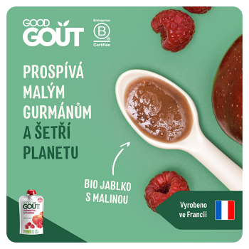 GOOD GOUT Jablko s malinou od 4.měsíce BIO 120 g