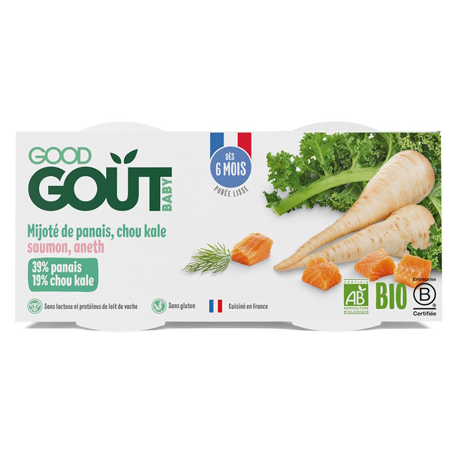 GOOD GOUT Losos s kapustou a pastinákem BIO 2x190 g