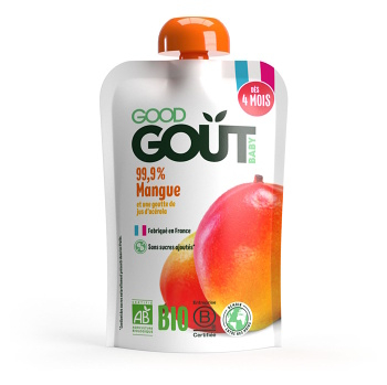 GOOD GOUT Mango od 4.měsíce BIO 120 g, expirace 01.03.2026 (Svačinové kapsičky) - BIO