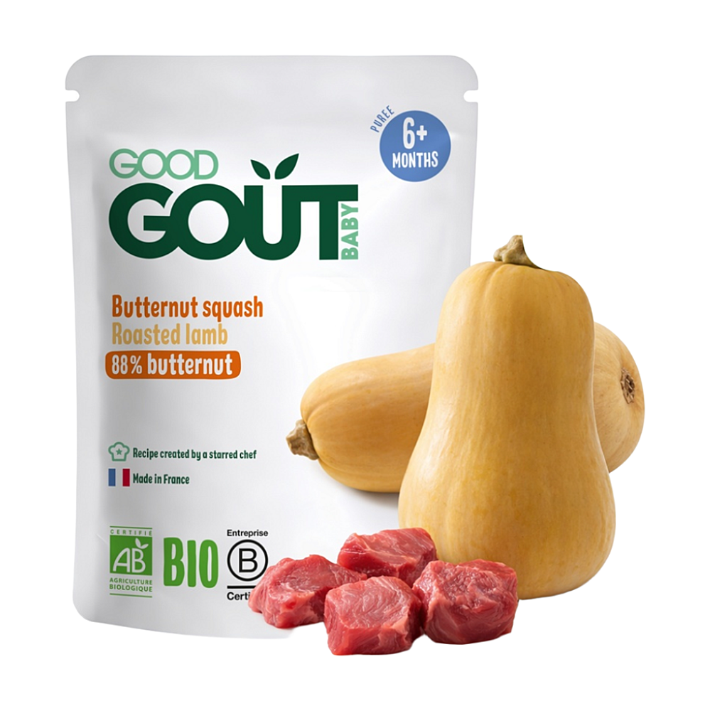 Good Gout BIO Máslová dýně s jehněčím masem 6m+ 190 g