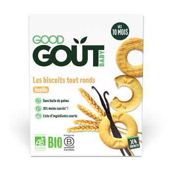 GOOD GOUT Vanilková kolečka BIO 80 g (Sušenky, piškoty a dětské křupky) - BIO