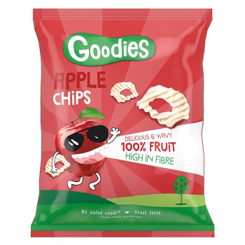 GOODIES 100% jablečné plátky 15 g (Sušená jablka) - Sladké