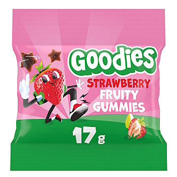 GOODIES Gumídci jahoda 17 g (Sušenky, piškoty a dětské křupky)