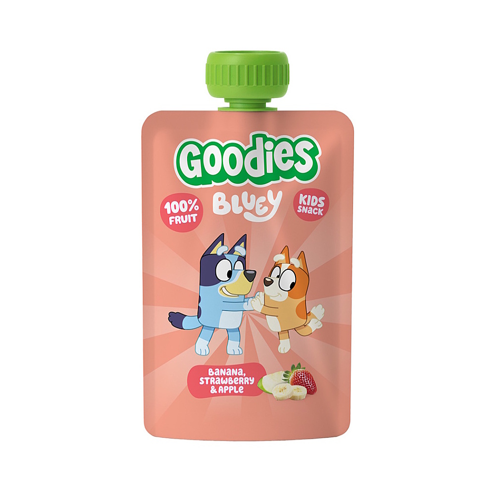 GOODIES Kapsička bluey banán, jahoda a jablko 100 g