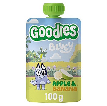 GOODIES Kapsička bluey jablko banán 100 g (Svačinové kapsičky)