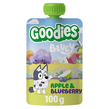 GOODIES Kapsička bluey jablko borůvka 100 g (Svačinové kapsičky)
