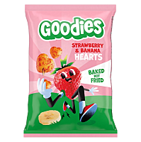 GOODIES Křupky srdíčka banán a jahoda 30 g