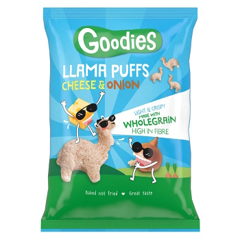 GOODIES Llama křupky sýr a cibule 30 g (Zdravé křupky) - Slané
